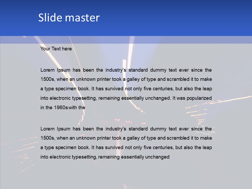 Street Fast Curve PowerPoint Template