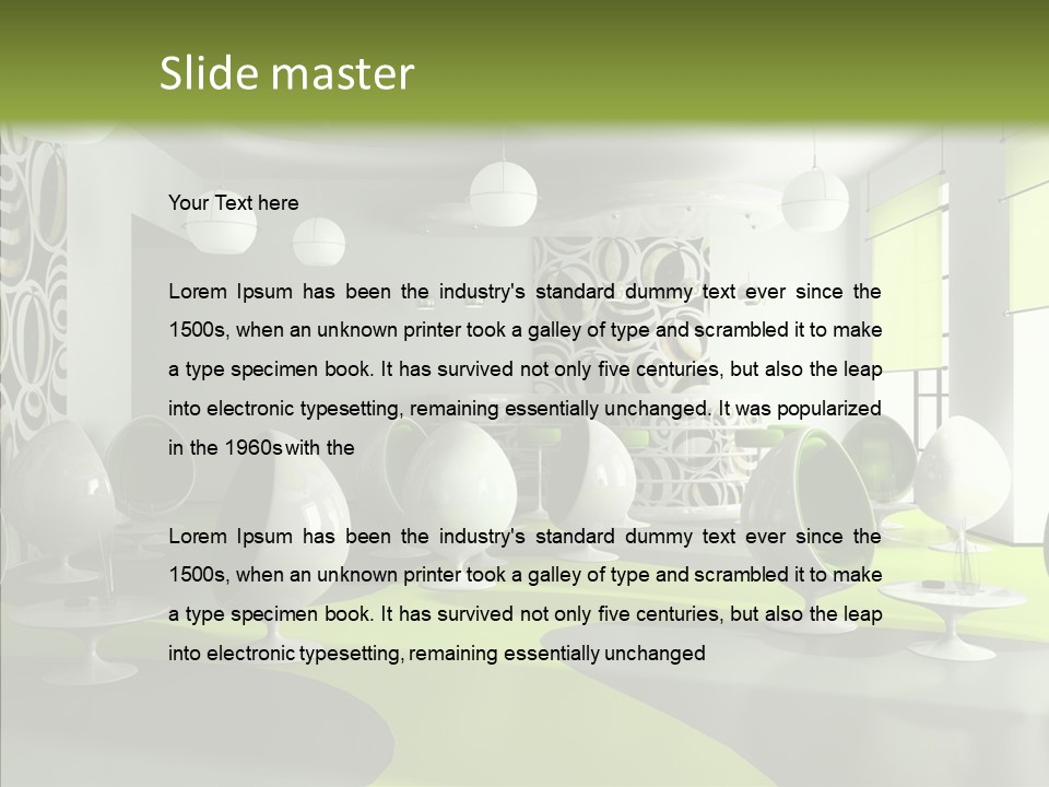 Table Lamp Unusual PowerPoint Template