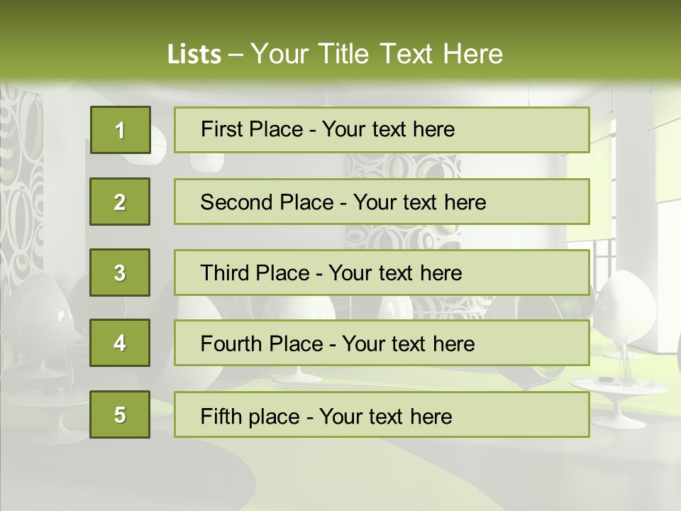 Table Lamp Unusual PowerPoint Template
