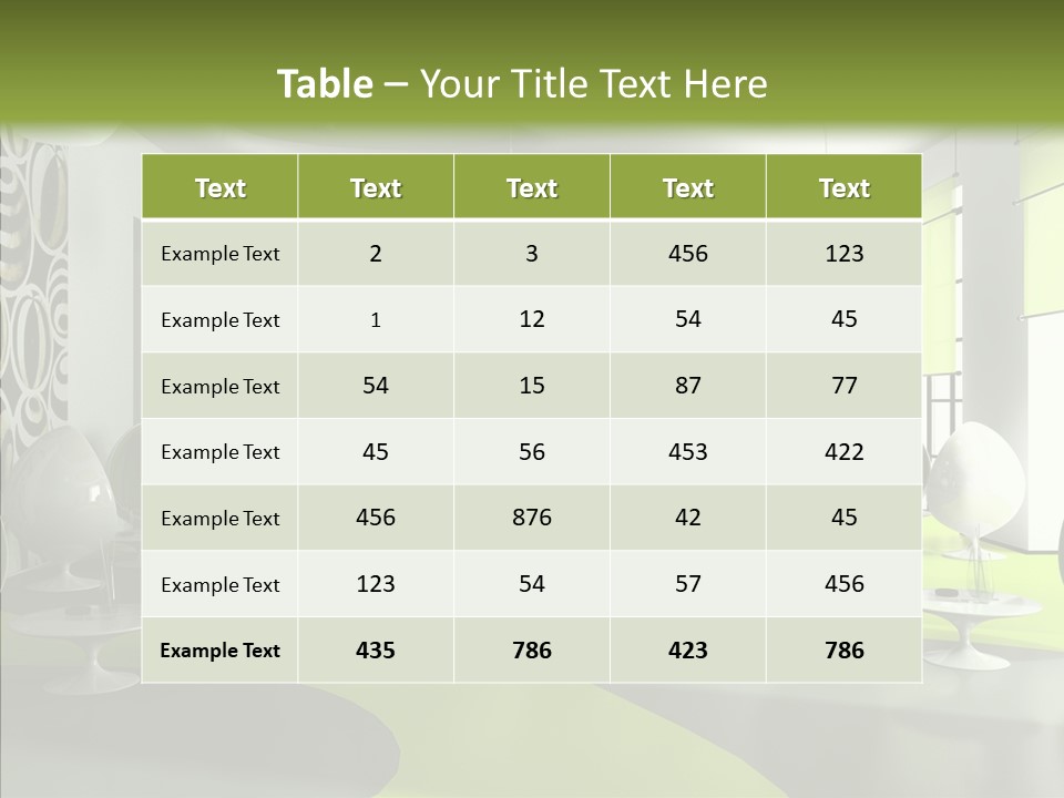 Table Lamp Unusual PowerPoint Template