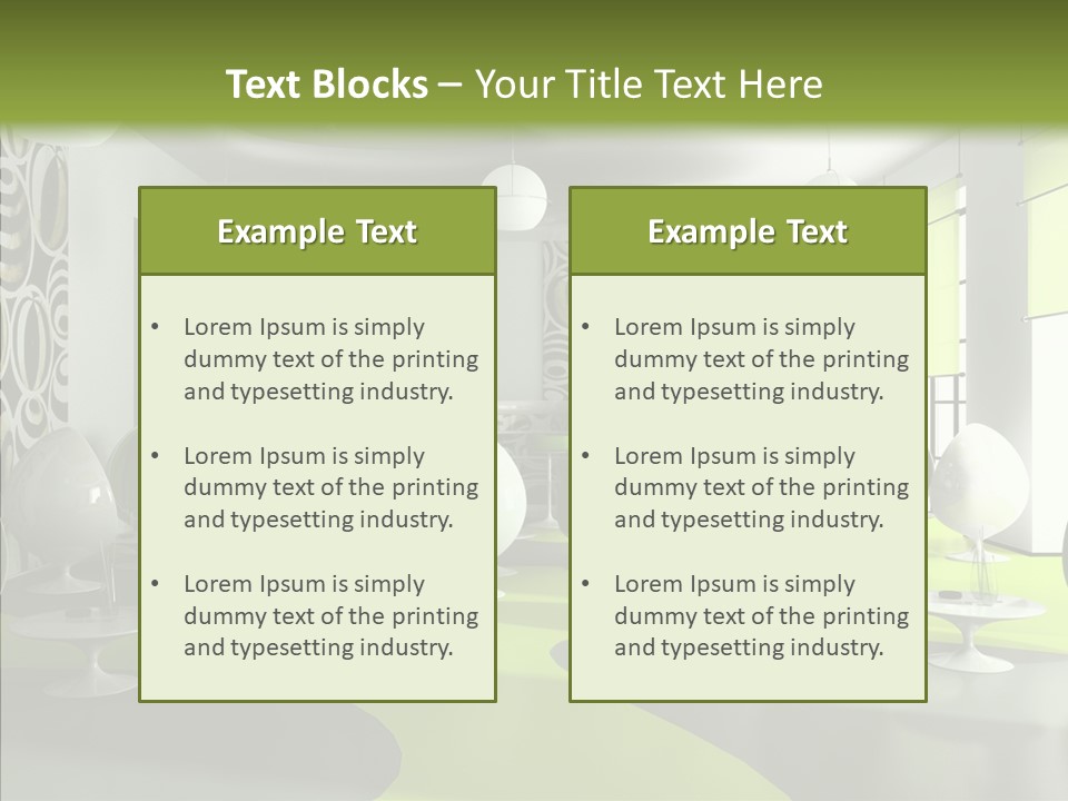 Table Lamp Unusual PowerPoint Template
