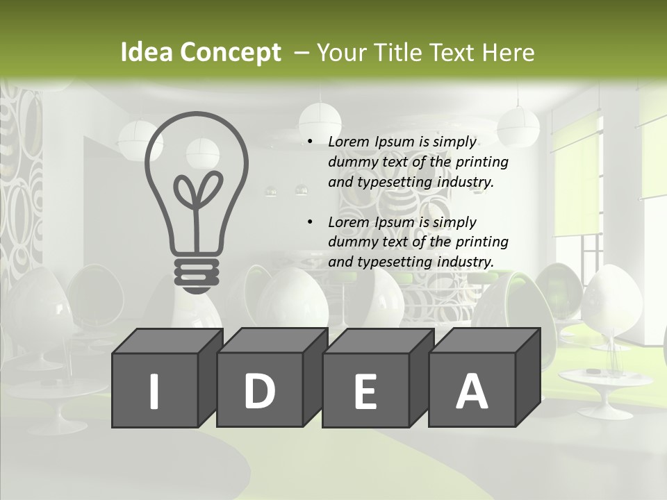 Table Lamp Unusual PowerPoint Template