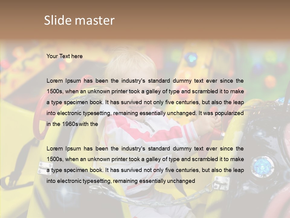 Wheel Speed Circus PowerPoint Template