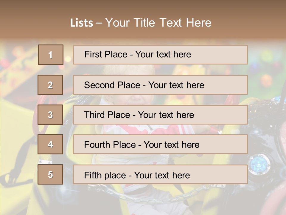 Wheel Speed Circus PowerPoint Template