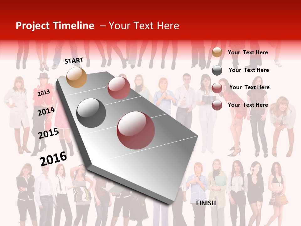 Office Person Hand PowerPoint Template