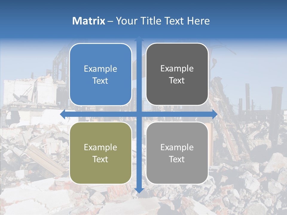 Destroy Abandoned Rubble PowerPoint Template