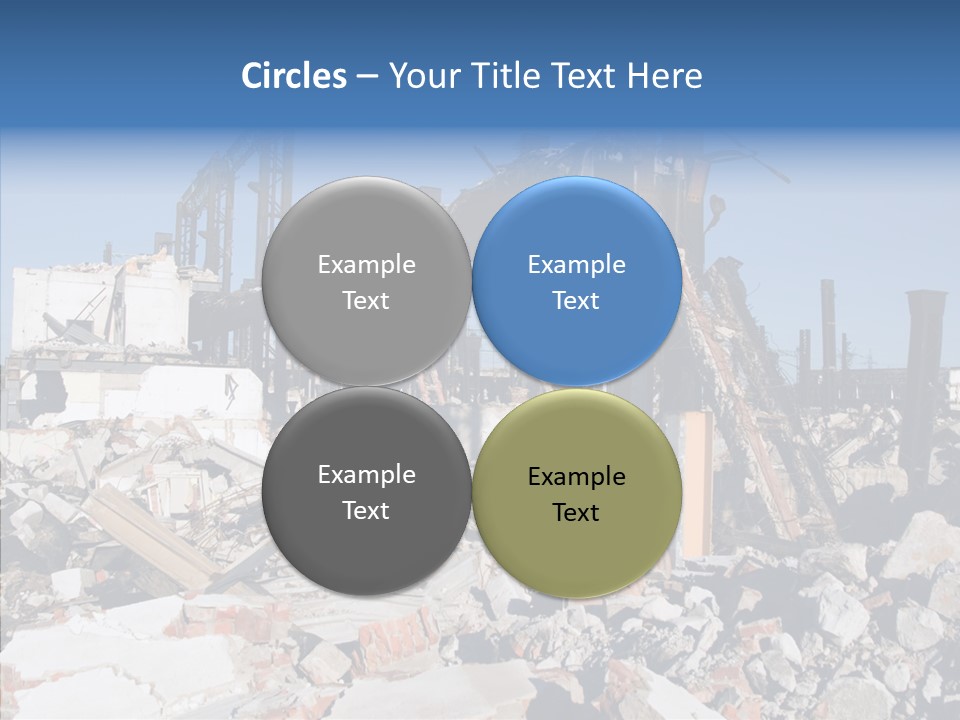 Destroy Abandoned Rubble PowerPoint Template