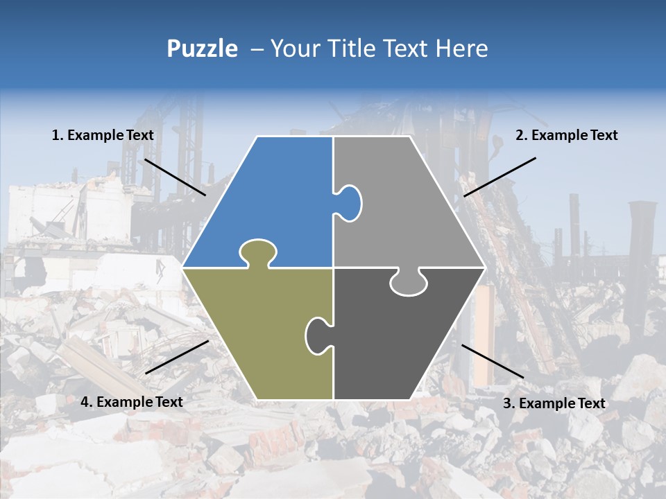 Destroy Abandoned Rubble PowerPoint Template