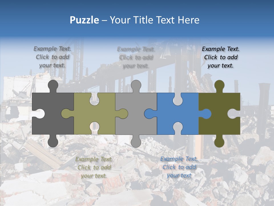 Destroy Abandoned Rubble PowerPoint Template