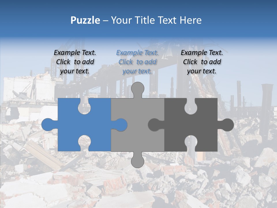 Destroy Abandoned Rubble PowerPoint Template
