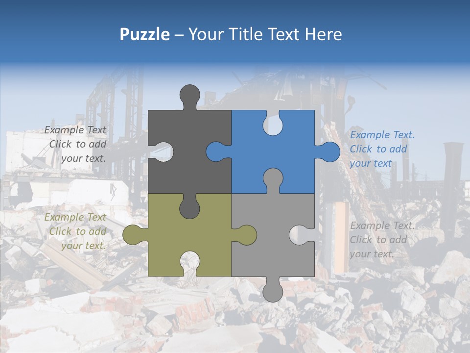 Destroy Abandoned Rubble PowerPoint Template