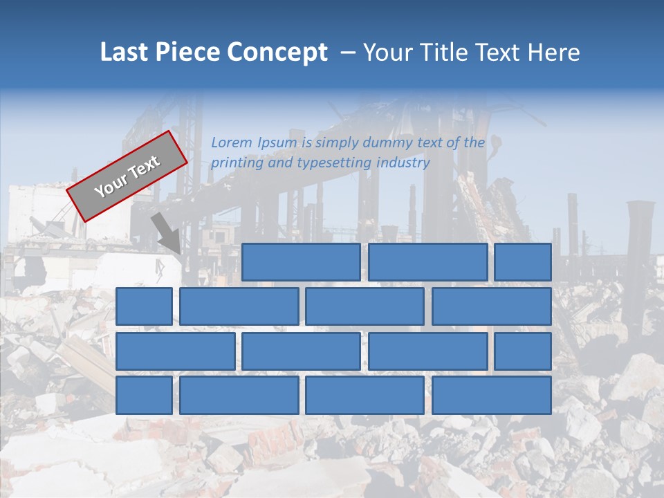 Destroy Abandoned Rubble PowerPoint Template