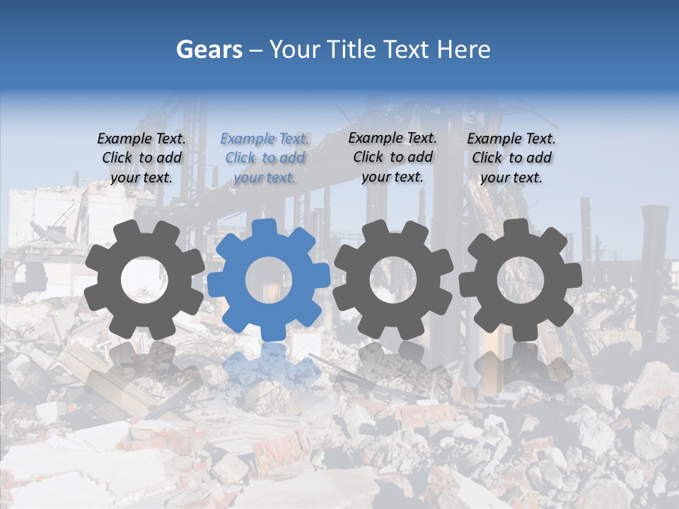 Destroy Abandoned Rubble PowerPoint Template