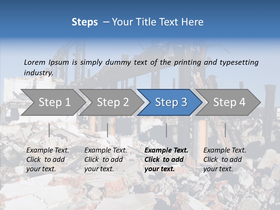 Destroy Abandoned Rubble PowerPoint Template