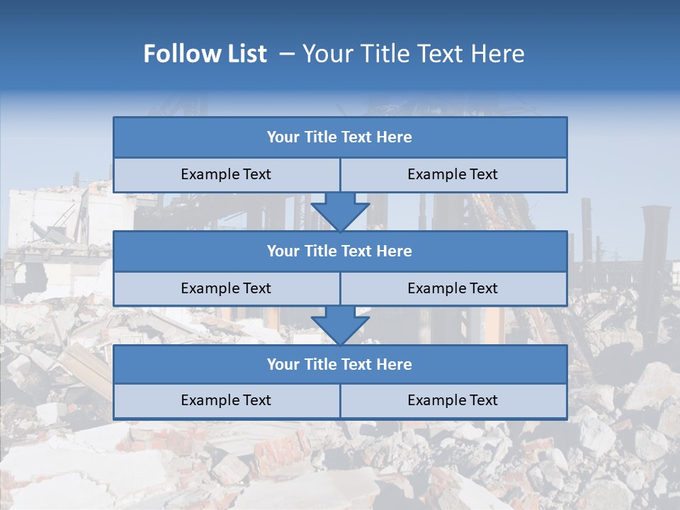 Destroy Abandoned Rubble PowerPoint Template