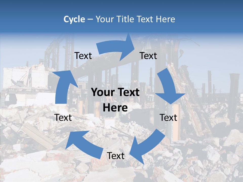 Destroy Abandoned Rubble PowerPoint Template