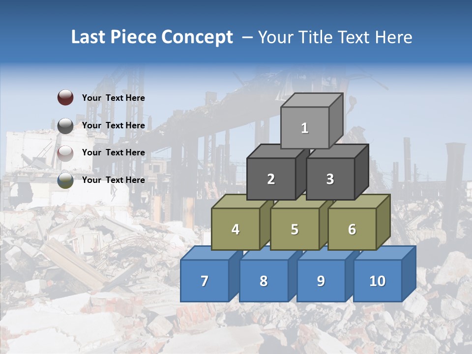 Destroy Abandoned Rubble PowerPoint Template