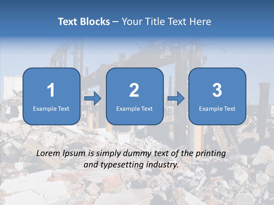 Destroy Abandoned Rubble PowerPoint Template