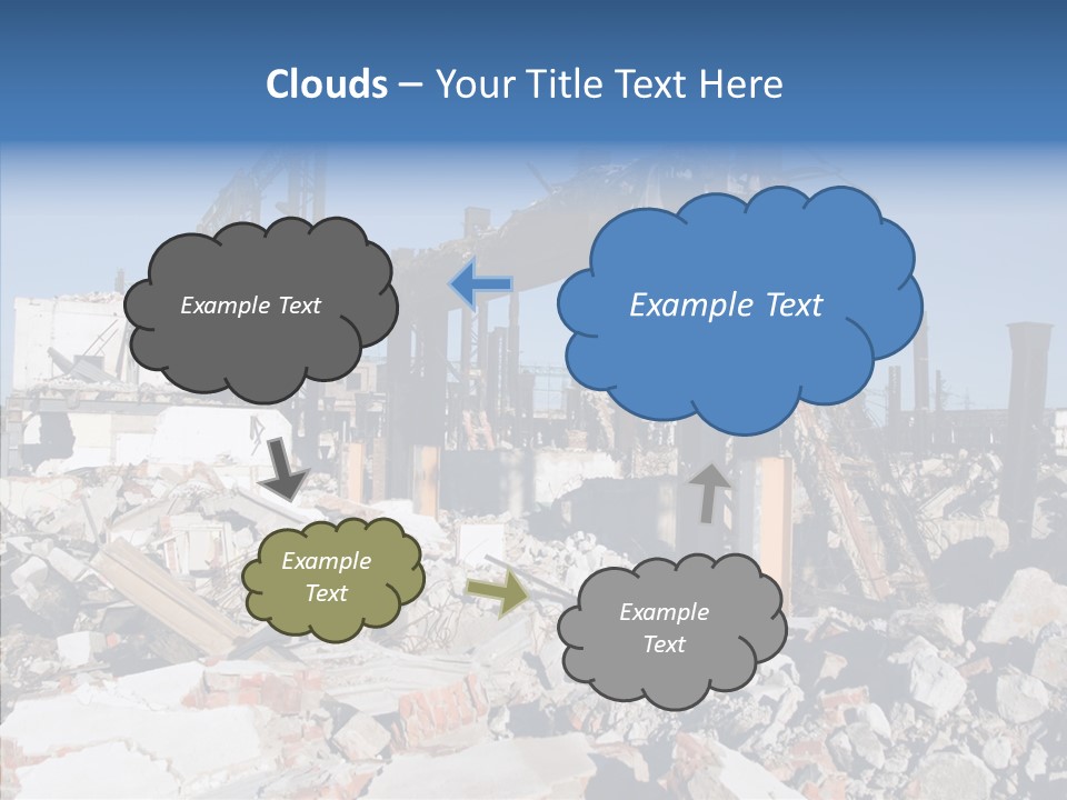 Destroy Abandoned Rubble PowerPoint Template