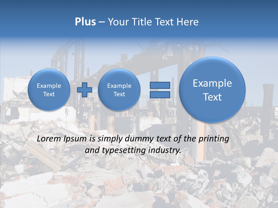 Destroy Abandoned Rubble PowerPoint Template