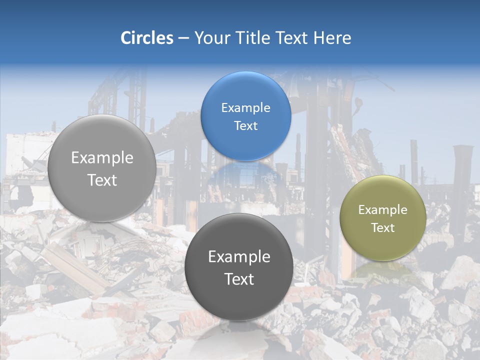 Destroy Abandoned Rubble PowerPoint Template