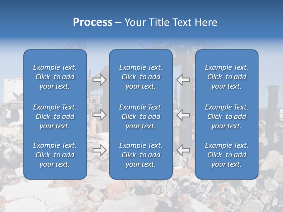 Destroy Abandoned Rubble PowerPoint Template