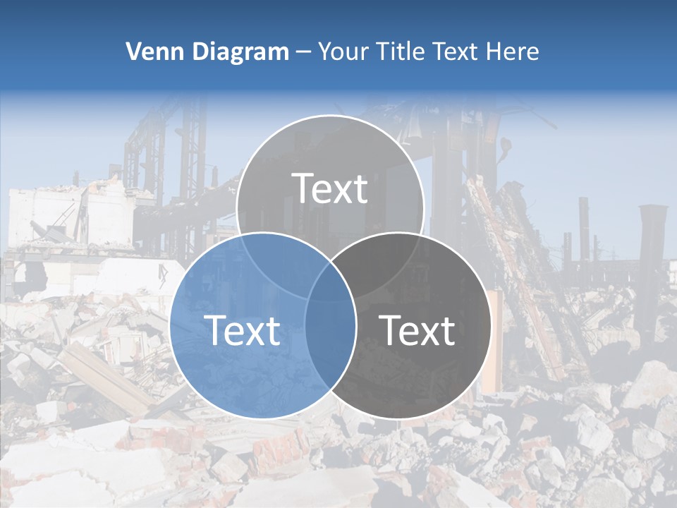 Destroy Abandoned Rubble PowerPoint Template