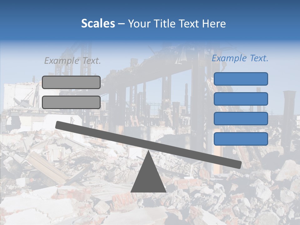 Destroy Abandoned Rubble PowerPoint Template