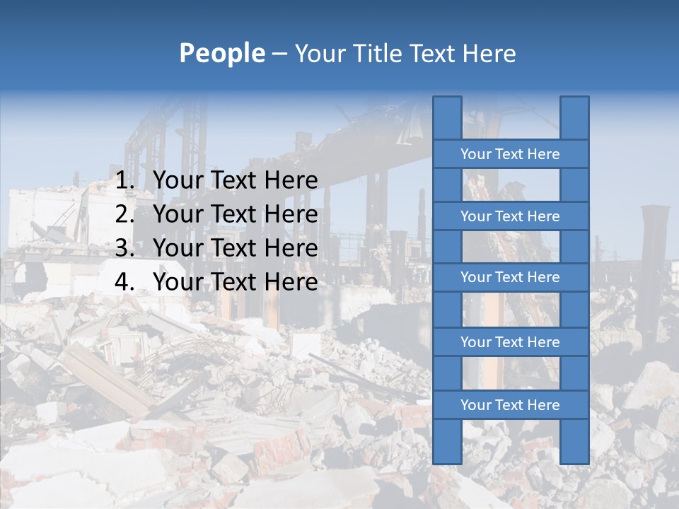 Destroy Abandoned Rubble PowerPoint Template