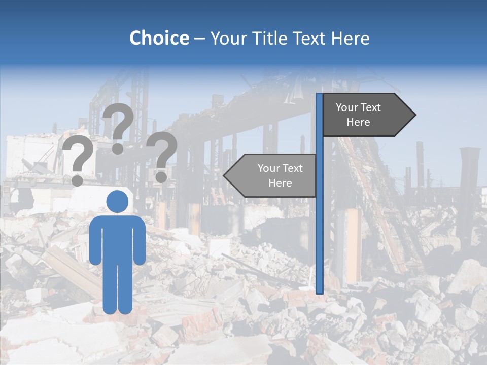 Destroy Abandoned Rubble PowerPoint Template
