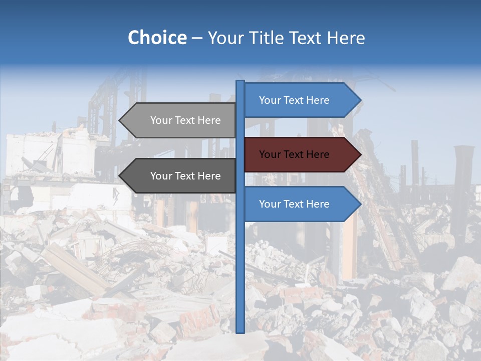 Destroy Abandoned Rubble PowerPoint Template