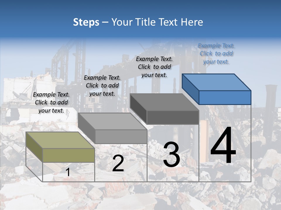 Destroy Abandoned Rubble PowerPoint Template