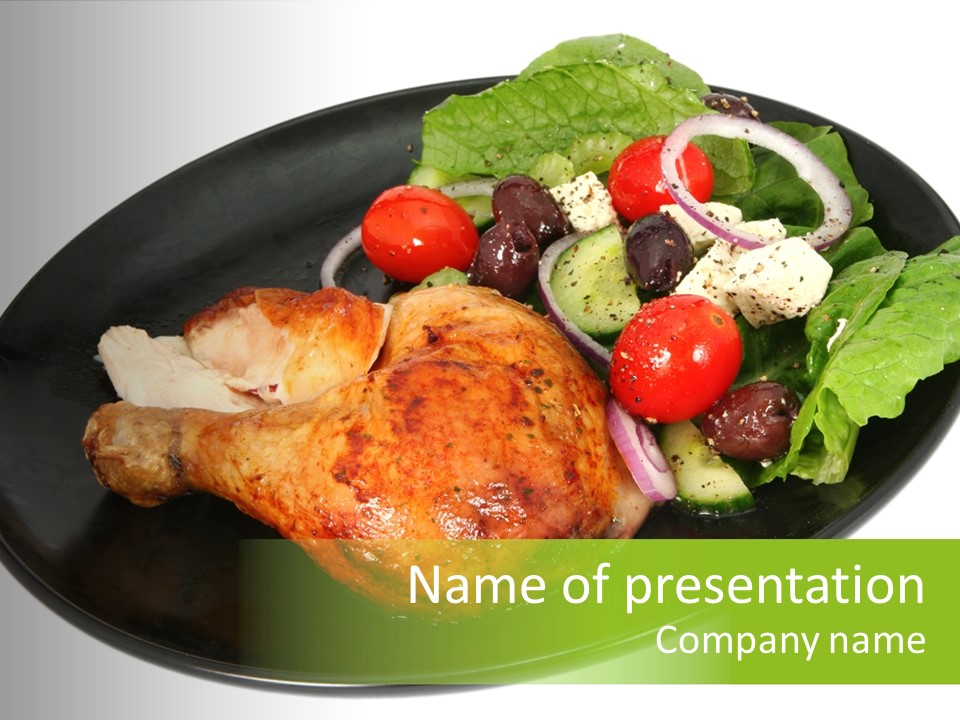 Nobody Dinner Horizontal PowerPoint Template