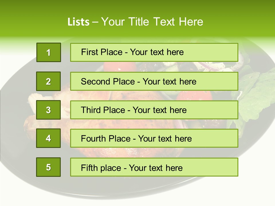 Nobody Dinner Horizontal PowerPoint Template