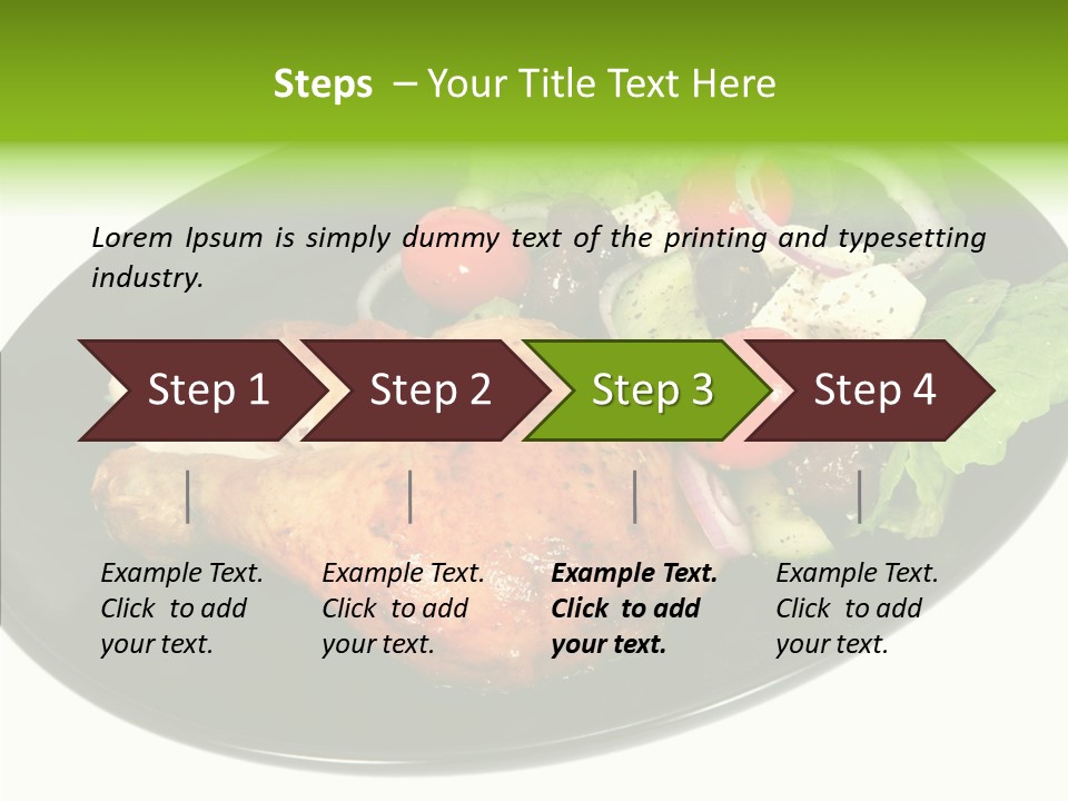 Nobody Dinner Horizontal PowerPoint Template