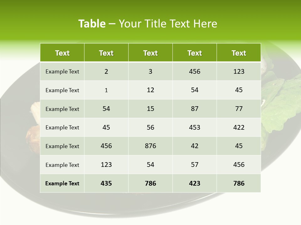 Nobody Dinner Horizontal PowerPoint Template