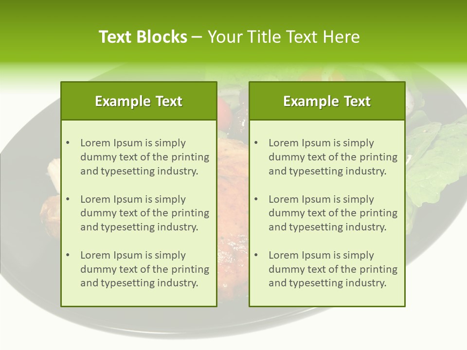 Nobody Dinner Horizontal PowerPoint Template