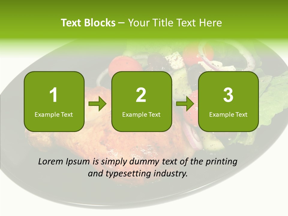 Nobody Dinner Horizontal PowerPoint Template
