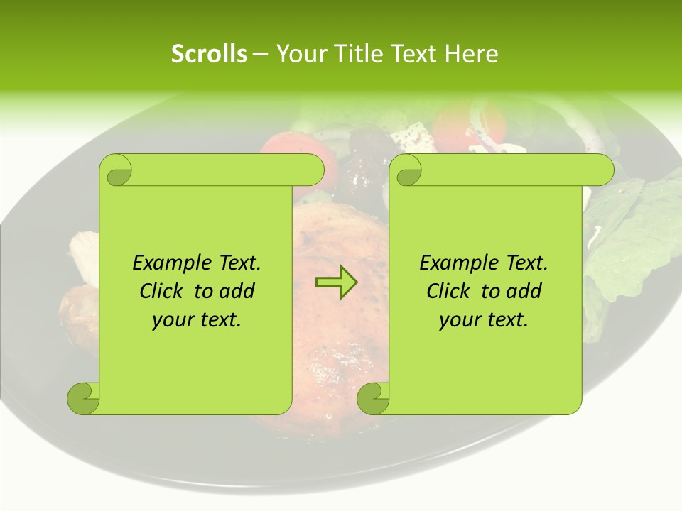 Nobody Dinner Horizontal PowerPoint Template