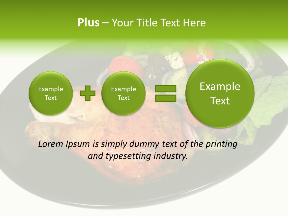 Nobody Dinner Horizontal PowerPoint Template