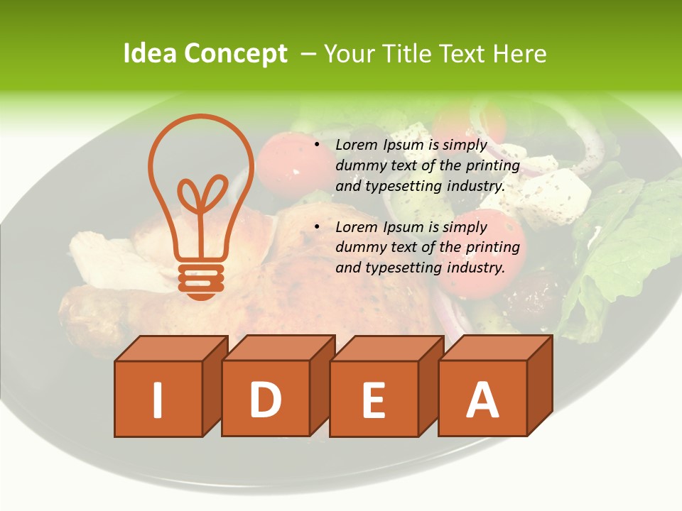 Nobody Dinner Horizontal PowerPoint Template
