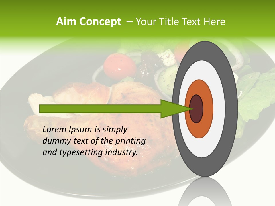 Nobody Dinner Horizontal PowerPoint Template