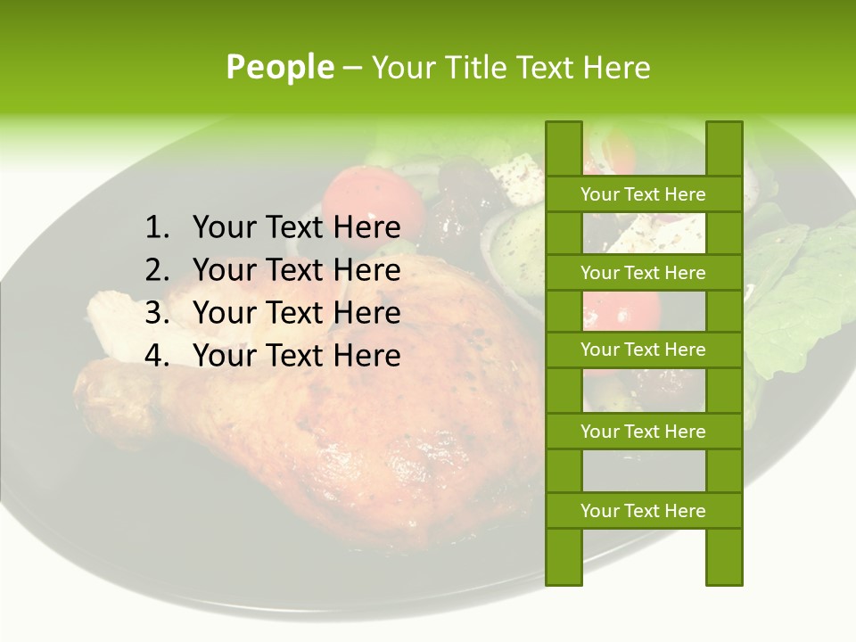 Nobody Dinner Horizontal PowerPoint Template
