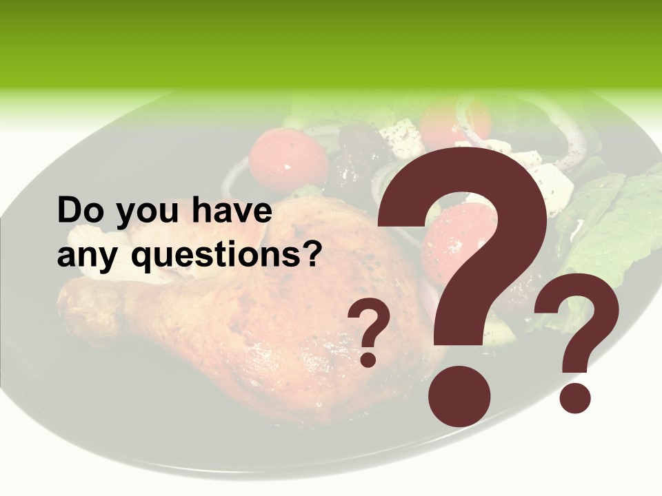 Nobody Dinner Horizontal PowerPoint Template