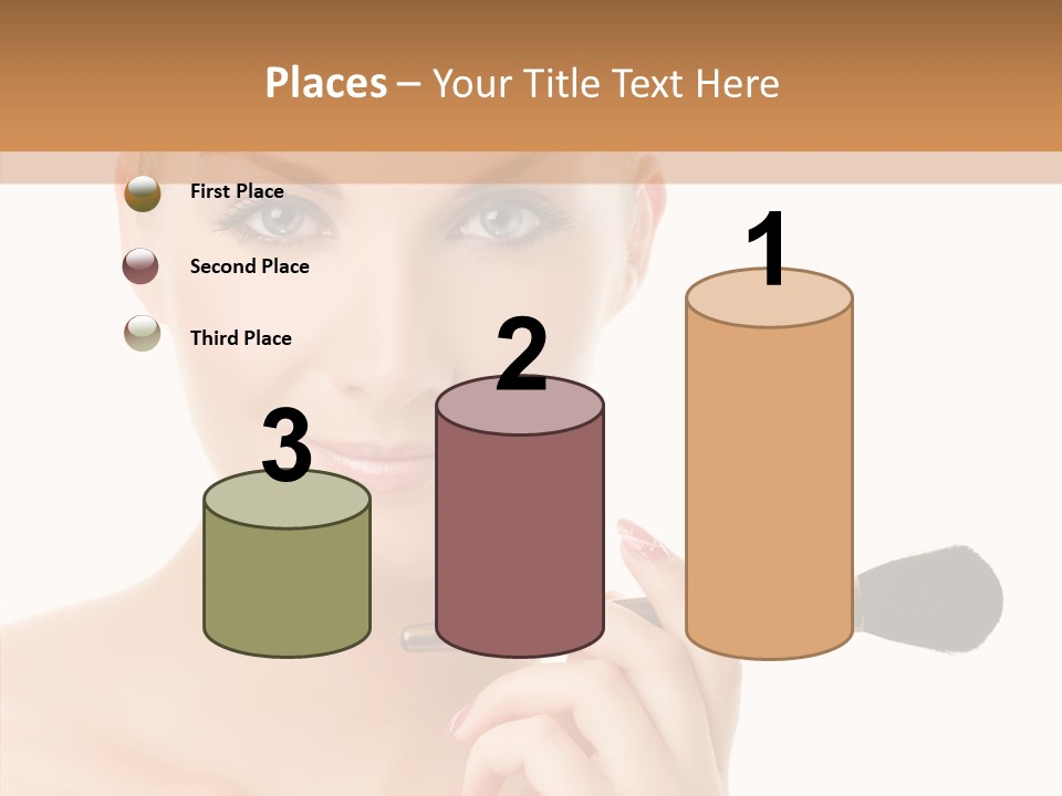 Lips Powder White PowerPoint Template