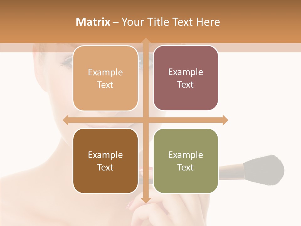 Lips Powder White PowerPoint Template