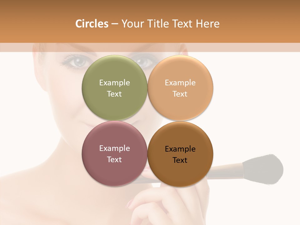 Lips Powder White PowerPoint Template