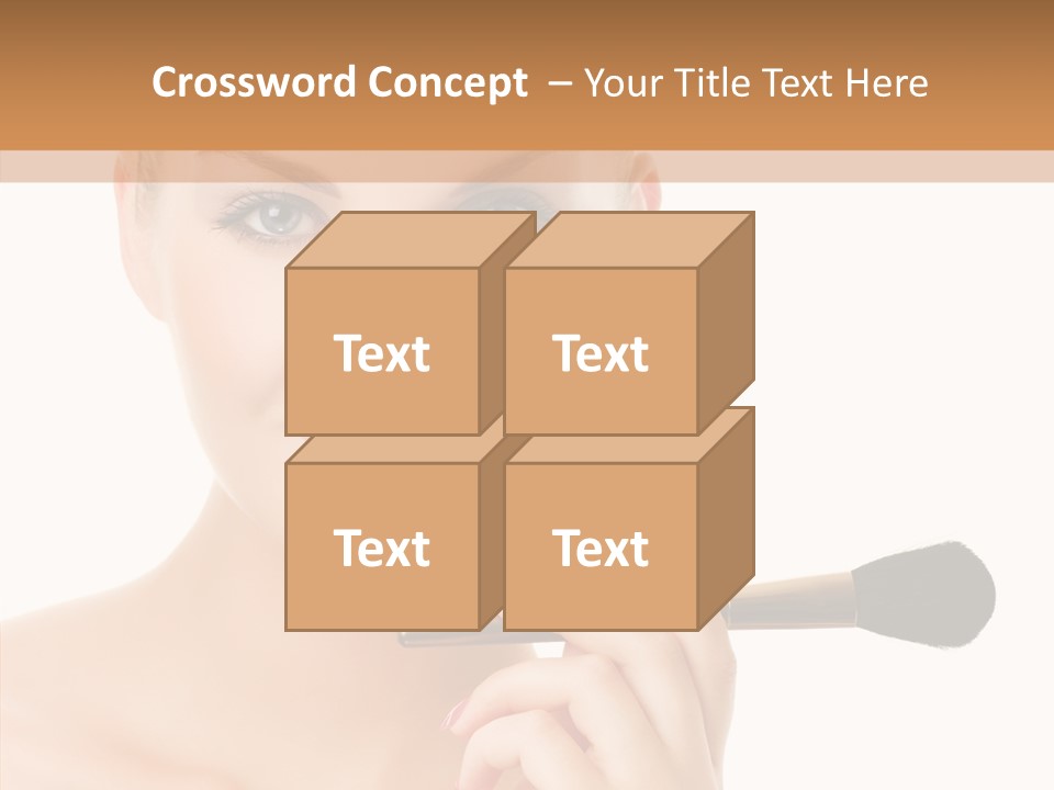 Lips Powder White PowerPoint Template