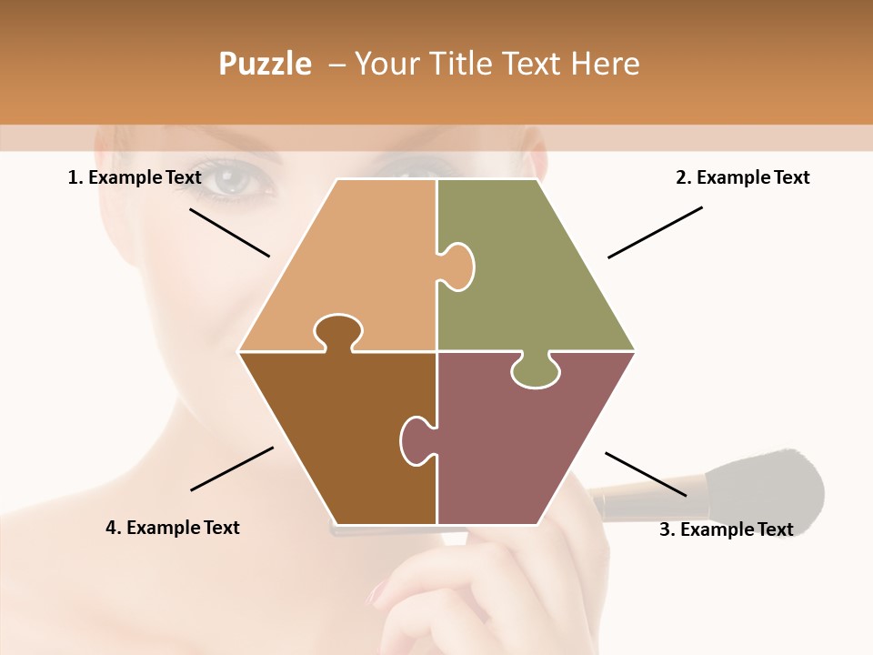 Lips Powder White PowerPoint Template