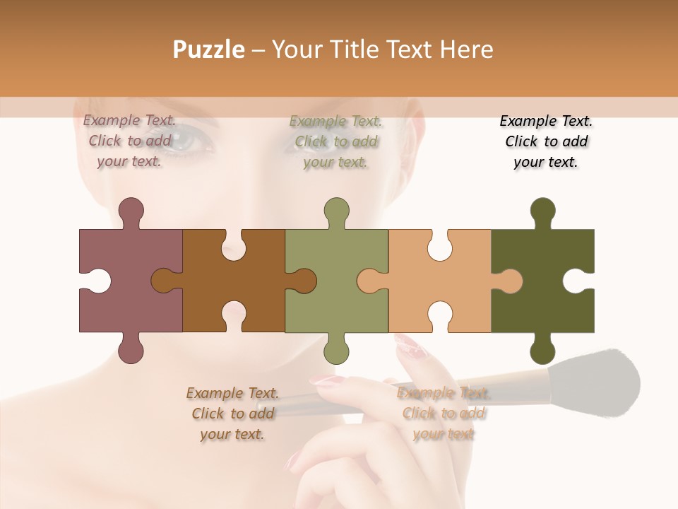 Lips Powder White PowerPoint Template